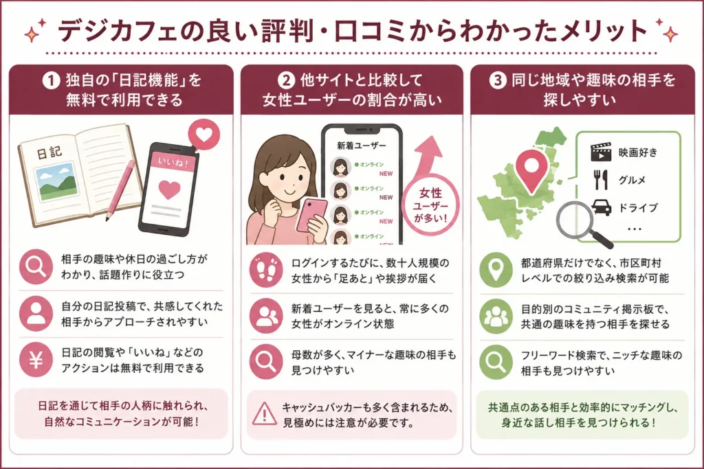 デジカフェの良い評判・口コミからわかったメリット