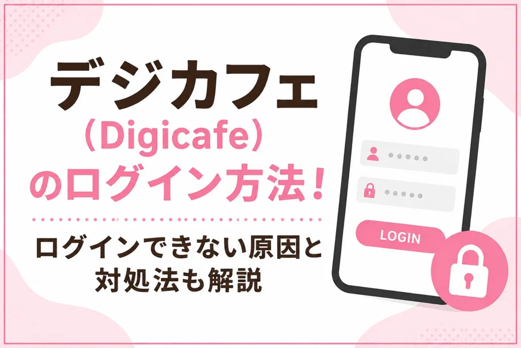 デジカフェ（Digicafe）のログイン方法！ログインできない原因と対処法も解説