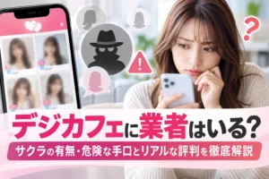 デジカフェに業者はいる？サクラの有無・危険な手口とリアルな評判を徹底解説
