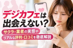 デジカフェは出会えない？サクラ・業者の実態やリアルな評判・口コミを徹底解説