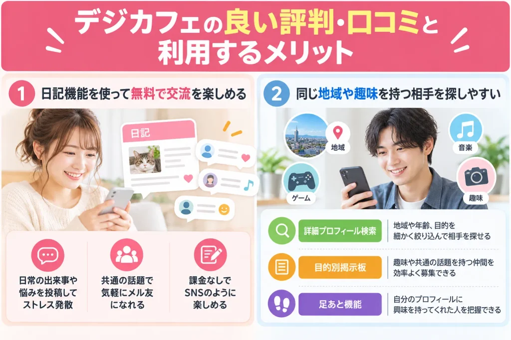 デジカフェの良い評判・口コミと利用するメリット