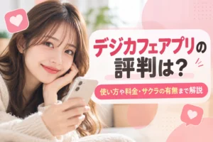 デジカフェアプリの評判は？使い方や料金・サクラの有無まで解説
